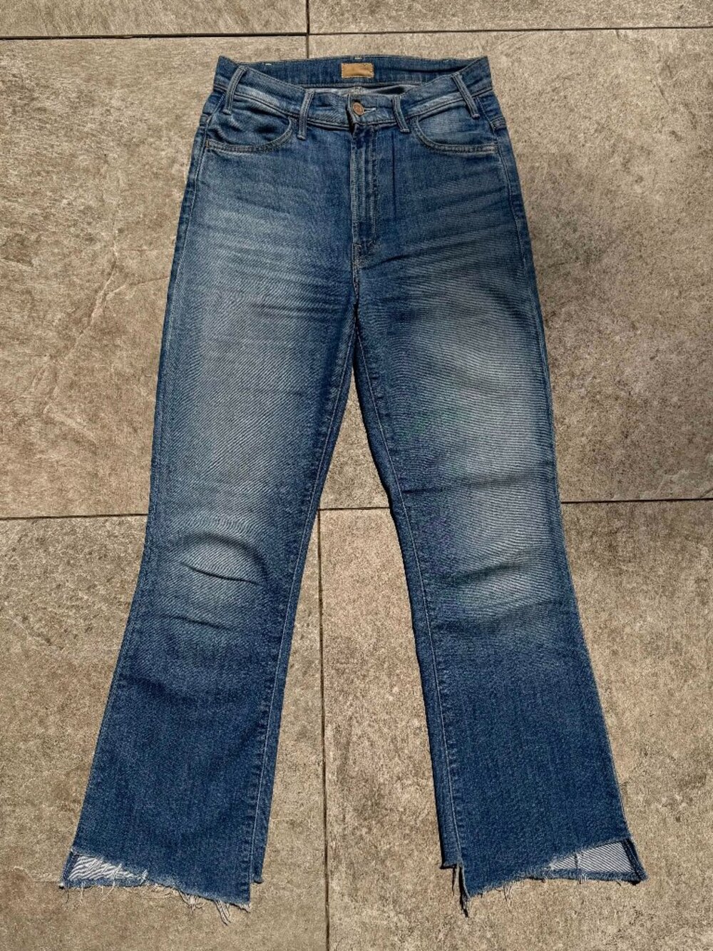 Mother Denim Jeans - The Hustler Two Step Ankle Fray
